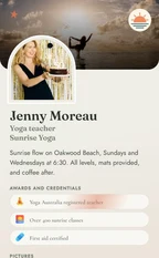 Sunrise Yoga card