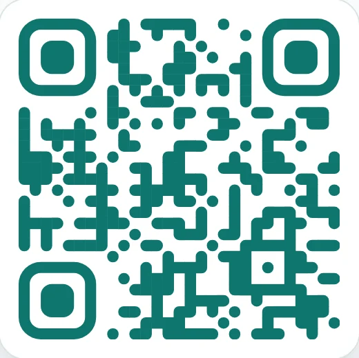 The stand QR in Bayline teal
